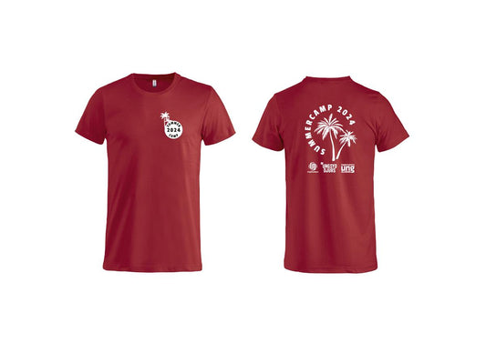T-shirt - Rød - Sommercamp 2024